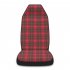 Car Driver Seat Cover Breathable Plaid Printing Single Seat Cover Interior Accessories Styling Supplies Grey