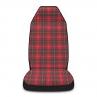 Car Driver Seat Cover Breathable Plaid Printing Single Seat Cover