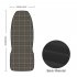 Car Driver Seat Cover Breathable Plaid Printing Single Seat Cover Interior Accessories Styling Supplies Grey
