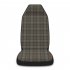 Car Driver Seat Cover Breathable Plaid Printing Single Seat Cover Interior Accessories Styling Supplies Red