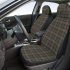 Car Driver Seat Cover Breathable Plaid Printing Single Seat Cover Interior Accessories Styling Supplies Red