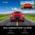 Car Driving Recorder 3 16 inch HD Night Vision Dash Camera Front Rear Double Camcorder with Mobile Phone Wifi Black