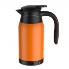 Car Electric Kettle Insulation Cup Temperature Digital Display Cup Cover Large Handle Hot Water Kettle 12V 24V Universal 24V warm orange