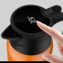 Car Electric Kettle Insulation Cup Temperature Digital Display Cup Cover Large Handle Hot Water Kettle 12V 24V Universal 12V steel color