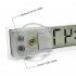 Car Electronic Clock Mini Transparent LCD Display Digital with Sucker Glass Car Ornaments Electronic clock