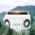 Car Exhaust Fan Solar Car Powered Interior Radiator Fan Air Circulation Car Cooler White