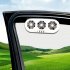 Car Exhaust Fan Solar Power Window Ventilator 3 Fans Front Rear Window Radiator Promoting Air Circulation USB Charging Vehicle Radiator Vent Device black