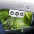 Car Exhaust Fan Solar Power Window Ventilator 3 Fans Front Rear Window Radiator Promoting Air Circulation USB Charging Vehicle Radiator Vent Device black