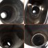 Car Exhaust Muffler  Stainless Steel Exhaust Tip  Flat Drum Single Pipe Inlet Outlet Exhaust Muffler Pipes  Straight Through Performance Muffler  Auto Parts XH 