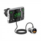 Car Fm  Transmitter Music Player PD QC3 0 Mobile Phone Fast Charging Auto Fm Modulator Black