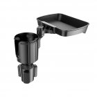 Car Food Holder Tray 360° Rotation Drink Holder Bracket Swivel Organizer For Car Travel Accessories Gadgets black