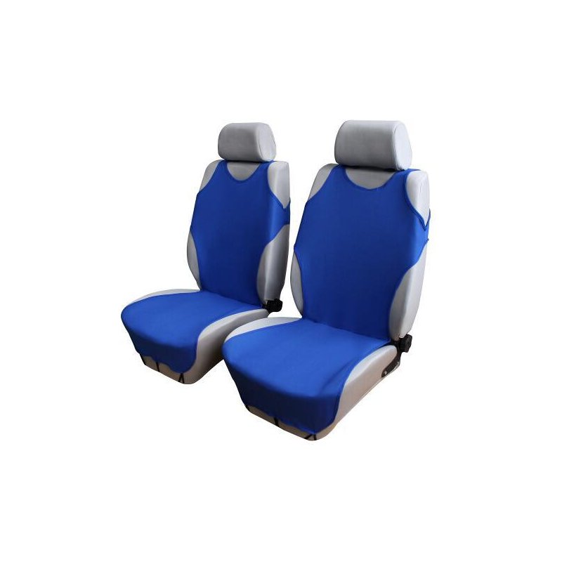 Car Front Breathable Seat Covers Blue