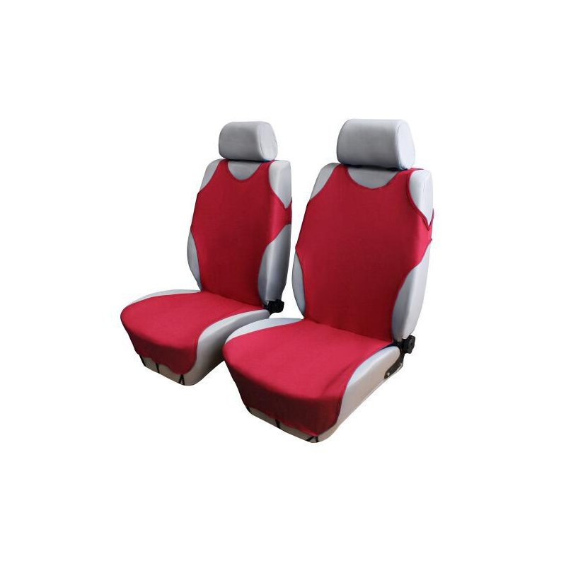 Car Front Breathable Seat Covers Red