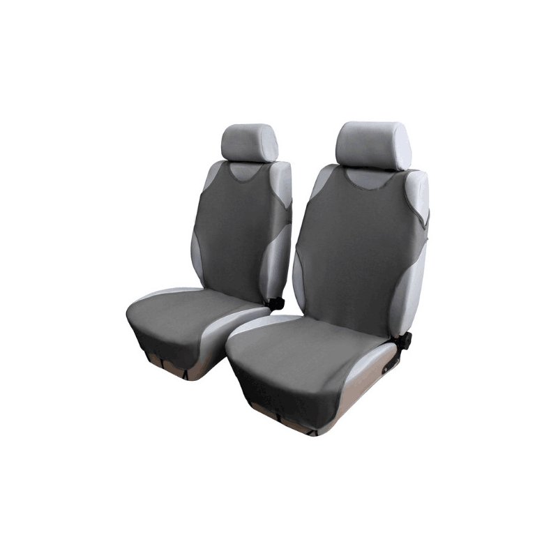 Car Front Breathable Seat Covers Gray