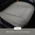 Car Front Seat Cover PU Non slip Car Seat Cushion Cover for Four Seasons black