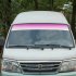 Car Front Windshield Protect Shade DIY Sticker Window Sun Visor Strip Tint Film  Pink