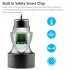 Car GPS Tracker Locator Real Time Tracking Device Dual USB Car Charger Voltmeter black