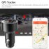Car GPS Tracker Locator Real Time Tracking Device Dual USB Car Charger Voltmeter Gold