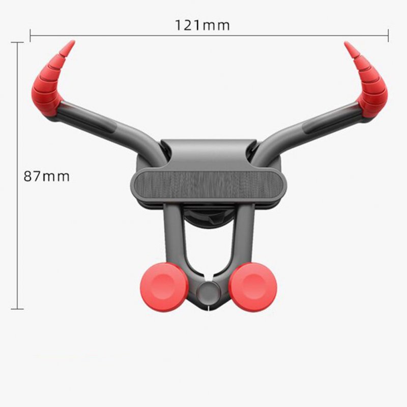 Car  Gravity  Mobile  Phone  Holder Car Air Outlet Interior Support Frame Navigation Fixed Support Black+red