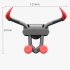 Car  Gravity  Mobile  Phone  Holder Car Air Outlet Interior Support Frame Navigation Fixed Support Black red