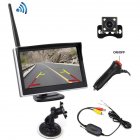 Car HD Built in Wireless Display with Rear Camera Wireless Transmitter black