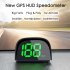 Car HUD Head Up Display Speedometer GPS And BeiDou Dual Chips Large Screen With Sunshade  Overspeed Reminder Function  Vehicles Speed Display Device Black white