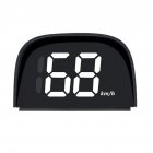 Car HUD Head Up Display Speedometer GPS And BeiDou Dual Chips Large Screen With Sunshade, Overspeed Reminder Function, Vehicles Speed Display Device Black white letter Host+USB data cable