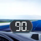 Car HUD Head Up Display GPS Digital Speed Meter Speedometer LED Screen USB Cable Plug & Play Universal For Cars, Trucks, Buses, Electric Scooters White KM/H