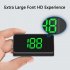 Car HUD Head Up Display GPS Digital Windshield Projector Speed Meter Speedometer With 4 inch LED Backlight Screen Universal For Cars  Trucks  Buses White KM H