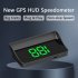 Car HUD Head Up Display GPS Digital Windshield Projector Speed Meter Speedometer With 4 inch LED Backlight Screen Universal For Cars  Trucks  Buses White KM H