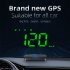 Car HUD Head Up Display GPS HUD Digital Windshield Projector Speed Meter Speedometer Over Speed Fatigued Diving Alarm Universal For Cars  Trucks  Buses as pictu