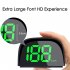 Car HUD Head Up Display Speedometer GPS And BeiDou Dual Chips Large Screen With Sunshade  Overspeed Reminder Function  Vehicles Speed Display Device Black green