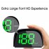 Car HUD Head Up Display Speedometer GPS And BeiDou Dual Chips Large Screen With Sunshade  Overspeed Reminder Function  Vehicles Speed Display Device Black green