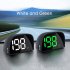 Car HUD Head Up Display Speedometer GPS And BeiDou Dual Chips Large Screen With Sunshade  Overspeed Reminder Function  Vehicles Speed Display Device Black green