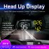 Car HUD Head Up Display LED Colourful Screen Car Diagnostic Tool Alarm System black