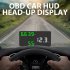 Car HUD Head up Display OBD Digital Speedometer Car Computer Intelligent Brightness Adjustment black