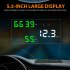 Car HUD Head up Display OBD Digital Speedometer Car Computer Intelligent Brightness Adjustment black