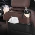 Car Headrest Backseat Organizer Partition Design Multi functional Storage Box With Cup Holder Tissue Box Headrest Hook black