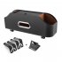 Car Headrest Backseat Organizer Partition Design Multi functional Storage Box With Cup Holder Tissue Box Headrest Hook brown
