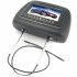 Car Headrest DVD player system with a high quality leather exterior and a super large 7 inch LCD display for letting passengers in the back enjoy   