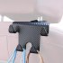 Car Headrest Hook Phone Holder Inner Rear Mount Seat Back Hanger Multi functional Clips Bracket For Bags Hats black