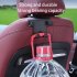 Car Headrest Hook Phone Holder Inner Rear Mount Seat Back Hanger Multi functional Clips Bracket For Bags Hats black