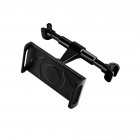Car Headrest Mount Tablet Headrest Holder Stand Cradle 360 degree Rotation Seat Back Pillow Bracket Black
