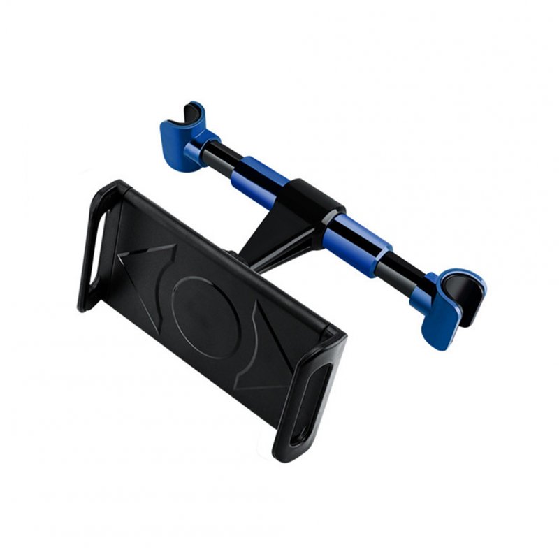 Car Headrest Mount Tablet Headrest Holder Stand Cradle 360-degree Rotation Seat Back Pillow Bracket Blue
