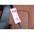Car Headrest Seatbelt Cushion Neck Pillow Auto Elevator Mat Shoulder Pad Pillow Vehicle Seatbelt Strap Harness Head Pad Cover pink