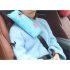 Car Headrest Seatbelt Cushion Neck Pillow Auto Elevator Mat Shoulder Pad Pillow Vehicle Seatbelt Strap Harness Head Pad Cover blue