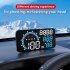 Car Hud Head up Display 5 5 Inch Large Screen Universal USB Gps Speed Instrument with Overspeed Alarm Black