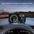 Car Hud Head up Display 5 5 Inch Large Screen Universal USB Gps Speed Instrument with Overspeed Alarm Black