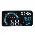 Car Hud Head up Display 5 5 Inch Large Screen Universal USB Gps Speed Instrument with Overspeed Alarm Black