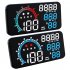 Car Hud Head up Display 5 5 Inch Large Screen Universal USB Gps Speed Instrument with Overspeed Alarm Colorful